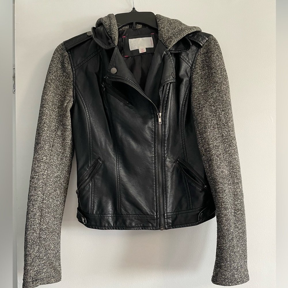 Leather/Sweatshirt Jacket
